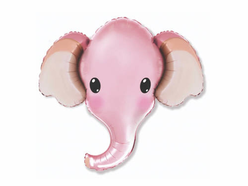 Elephant foil balloon pink - 61 cm - 1 pc