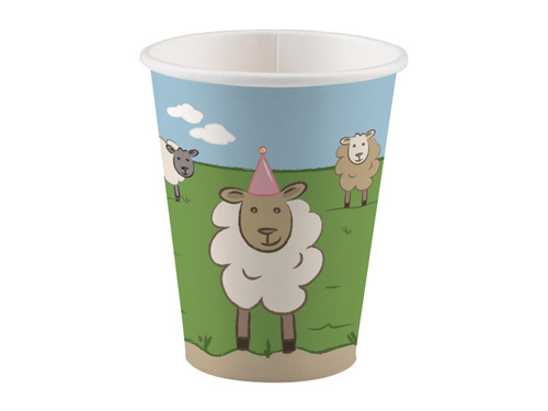 Farm Party Paper Cups - 250 ml - 8 pcs