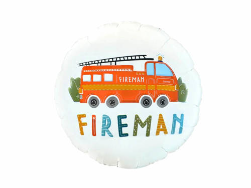 Fireman Foil Balloon - 46 cm - 1 pc