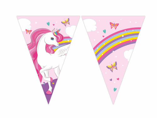 Flag Banner Unicorn - 230 cm - 1 pc