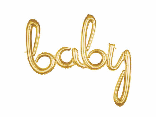 Foil Balloon "Baby" Gold