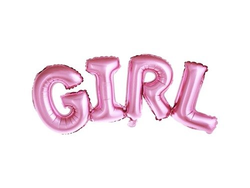 Foil Balloon "Girl" Pink 74 x 33 cm - 1 pc