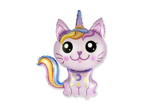 Foil Balloon Magic Cat pink - 88 x 73 cm