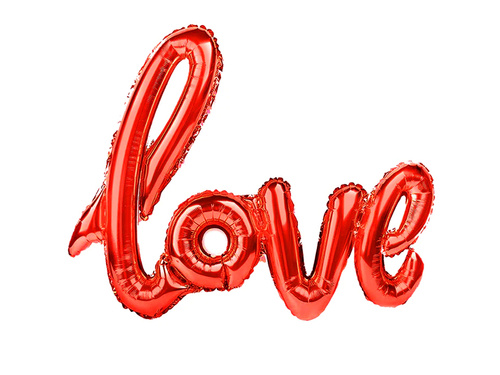 Foil balloon Love red