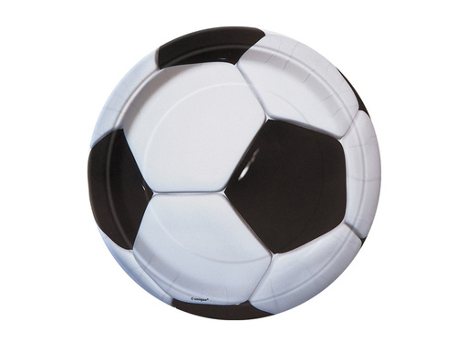 Football Paper Plates - 18 cm - 8 pcs