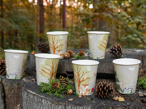 Forest Animals Paper Cups - 250 ml - 6 pcs