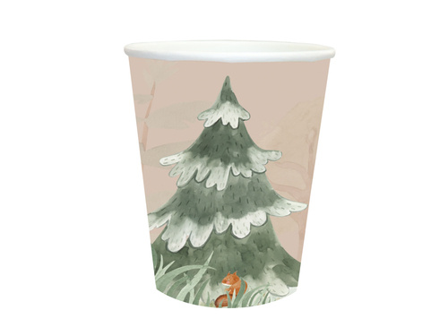 Forest Animals Paper Cups - 250 ml - 6 pcs