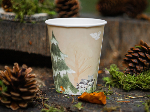 Forest Animals Paper Cups - 250 ml - 6 pcs