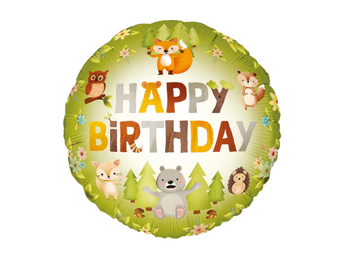 Forest friends Foil Balloon - 45 cm  - 1 pc