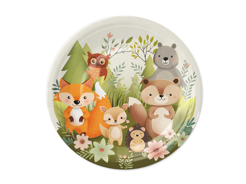 Forest friends Paper plates - 18 cm - 6 pcs