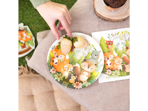 Forest friends Paper plates - 18 cm - 6 pcs