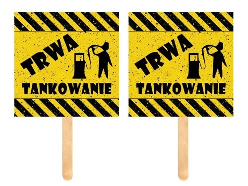 Foto rekwizyty Trwa tankowanie - 2 szt.