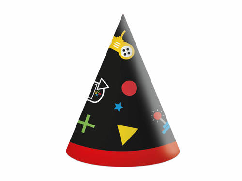 Gaming Party Hats - 6 pcs