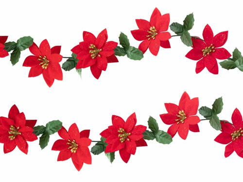 Garland Poinsettia - 200 cm