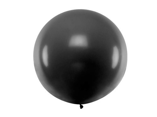 Giant Balloon 1m diameter - black pastel.