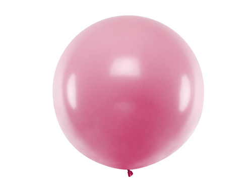 Giant balloon 1 m in diameter - light pink metallic.