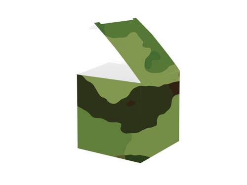 Gift boxes camouflage - 6 pcs