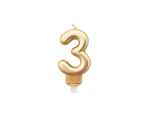 Gold Candle no 2 - 1 pc