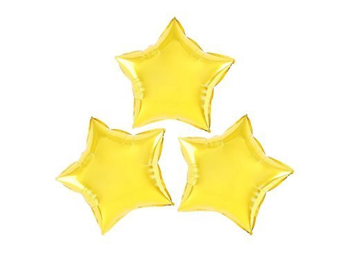 Gold Stars Foil Balloon - 23 cm - 3 pc