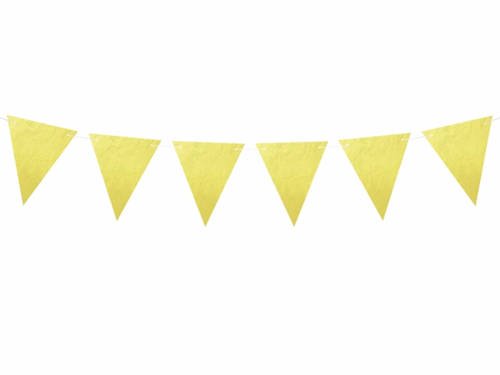 Gold flag banner - 180 cm - 1 pc