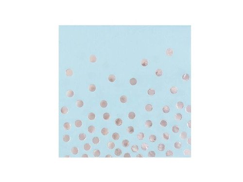 Gold foil dots beverage napkins - 33 cm - 12 pcs