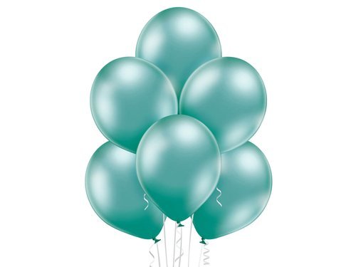 Green Glossy balloons - 14'' - 8 pcs.