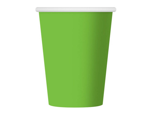 Green Paper Cups - 270 ml - 6 pcs