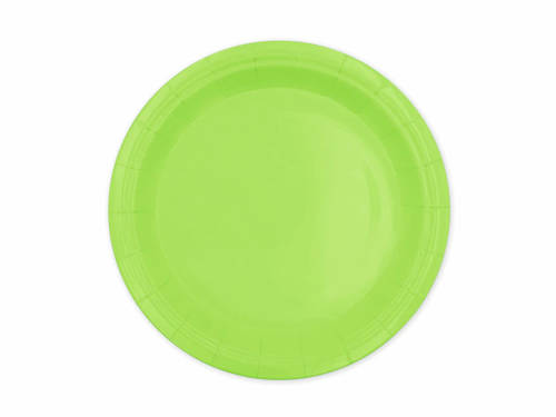 Green Paper Plates - 18 cm - 6 pcs