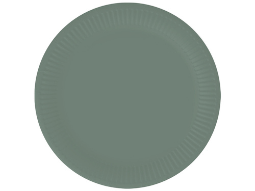 Green Paper Plates - 18 cm - 6 pcs