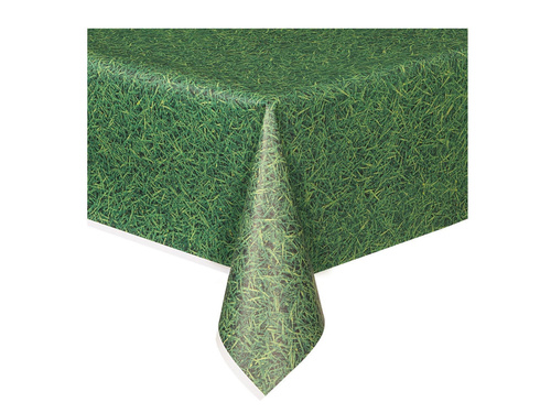 Green grass pattern tablecover - 137 x 279 cm - 1 pc