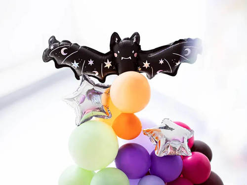 Halloween Black Bat Foil Balloon - 35 x 12 cm - 1 pc