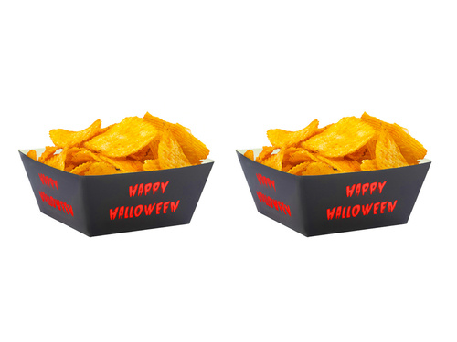 Halloween decorative boxes for chips, crisps - 4 pcs