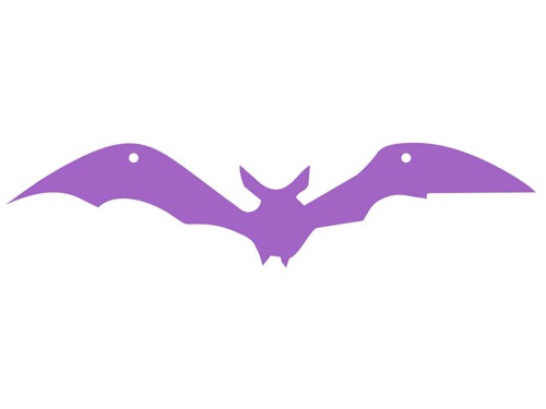 Halloween paper bat - 14-17 cm - 1 pc