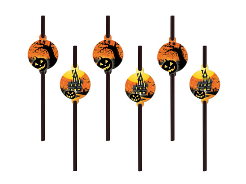 Halloween straws - 6 pcs