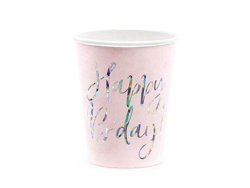 Happy B'day Cups - 220 ml - 6 pcs