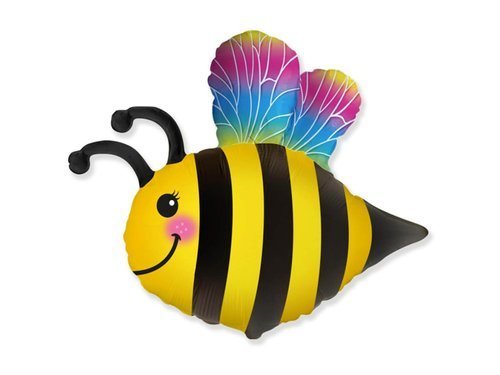 Happy Bee Foil Balloon - 61 cm - 1 pc