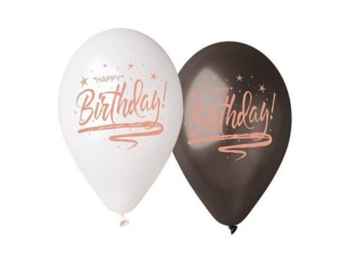 Happy Birthday Balloons - 33 cm - 5 pcs