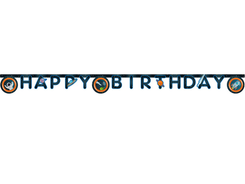 Happy Birthday Cosmos banner - 1 pc.