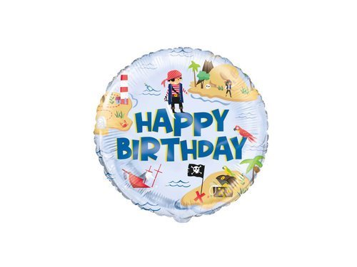 Happy Birthday Dino Foil Balloon - 46 cm - 1 pc