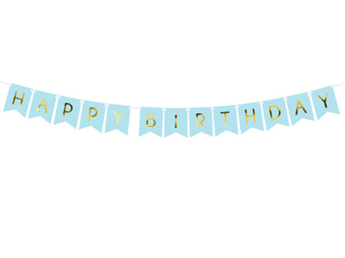 Happy Birthday banner - 175 cm - 1 pc