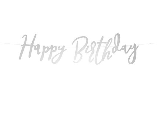 Happy Birthday banner - 62 cm - 1 pc