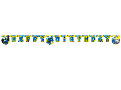 Happy Birthday die-cut banner Batman - 1 pc