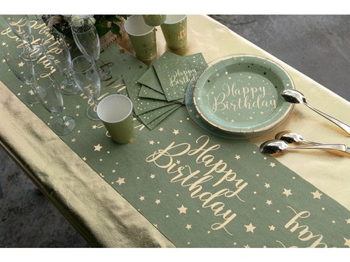 Happy Birthday table runner - 28 x 300 cm - 1 pc