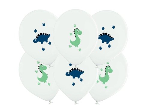 Happy Dinosaurs Balloons - 12" - 50 pcs