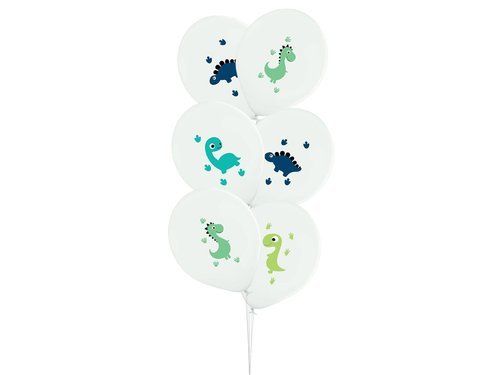 Happy Dinosaurs Balloons - 12" - 6 pcs