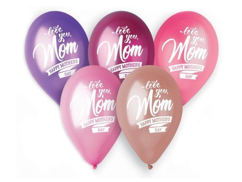 Happy Mother’s Day Balloons - 13" - 5 pcs