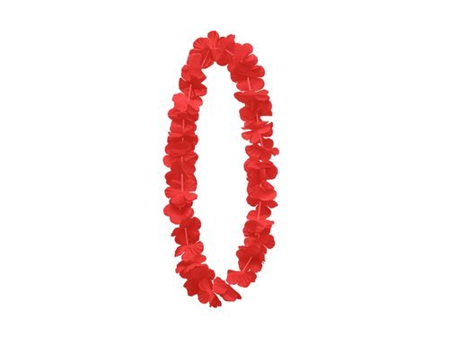 Hawaiian necklace, red