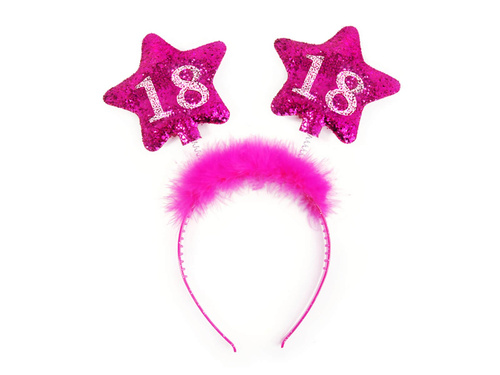 Headband eighteen pink - 1 pc.