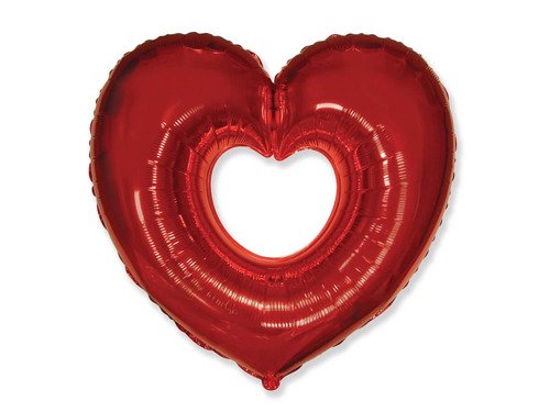 Heart Foil Balloon - 60 cm - 1 pc