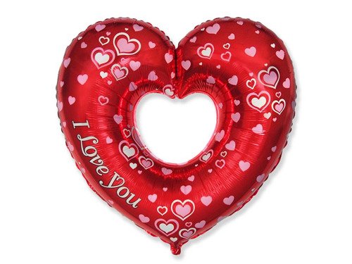 Heart Foil Balloon - 69 x 88 cm - 1 pc